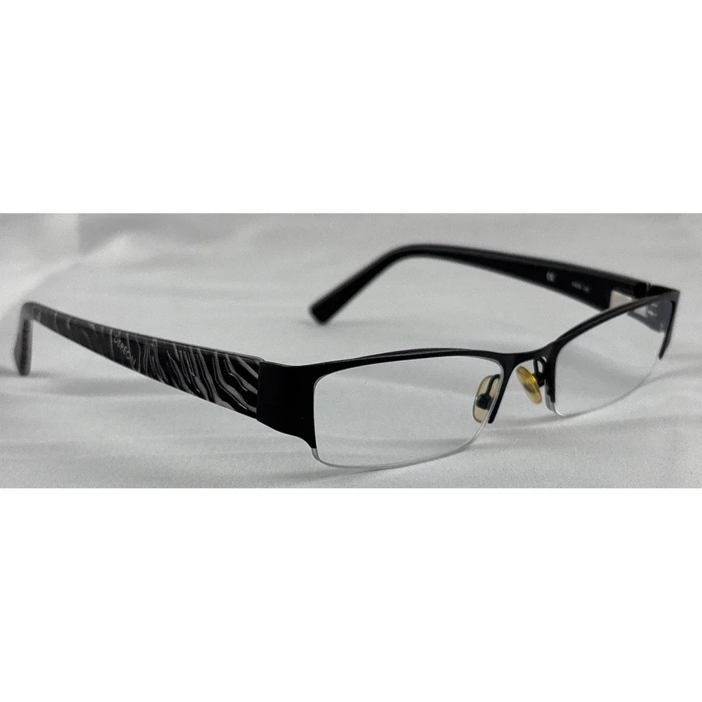 Dereon DOC316 001 Semi Rimless Eyeglasses Frame w/ Flexhinge 53-19-135